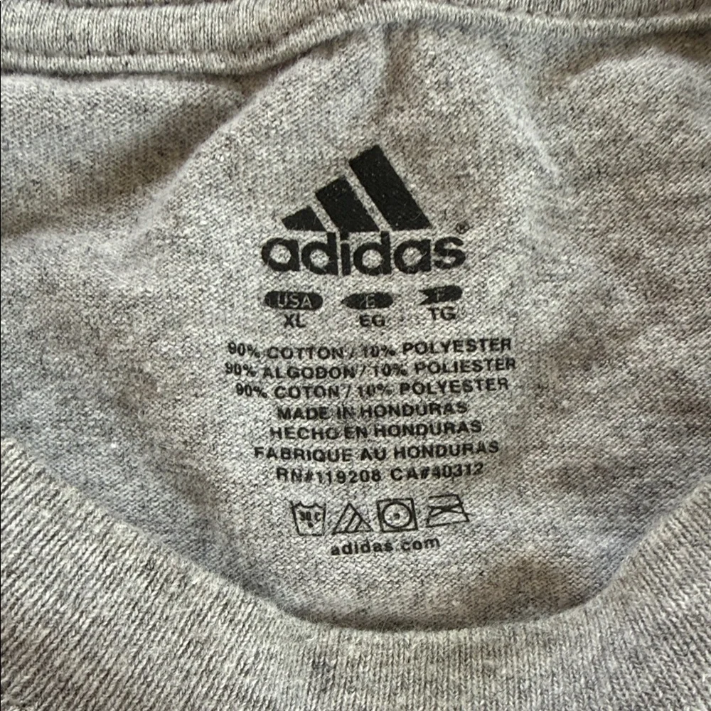 Adidas Gray Notre Dame Basketball Tee